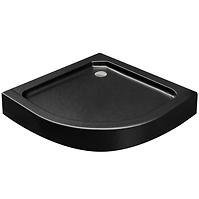 Duschwanne Viertelkreis Alex Stone Effect New 80x80 Schwarz