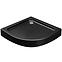 Duschwanne Viertelkreis Alex Stone Effect New 90x90 Schwarz