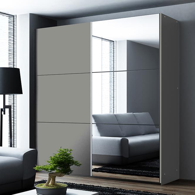 Schrank Vigo 120 platinum/Spiegel