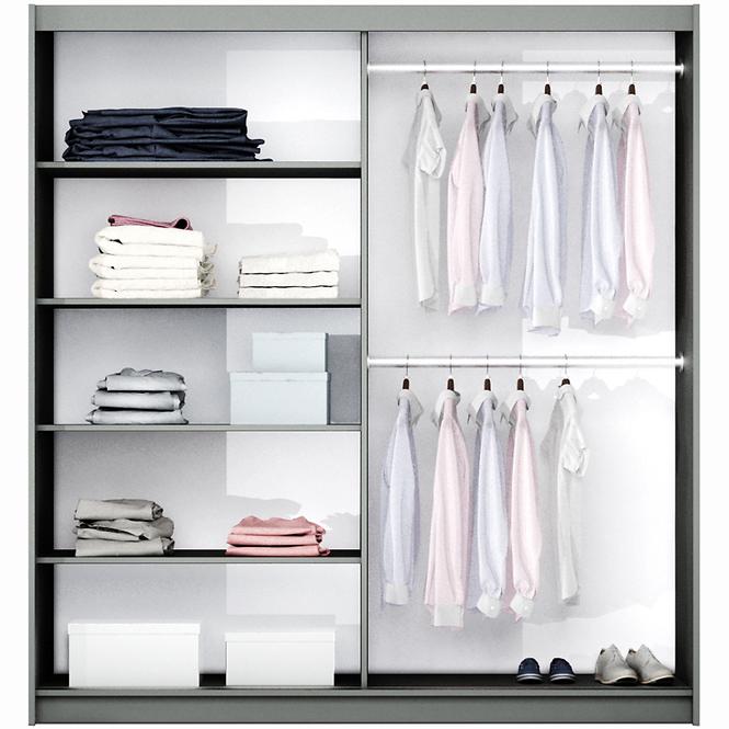 Schrank Vigo 120 platinum/Spiegel