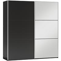 Schrank Vigo 120 schwarz/Spiegel