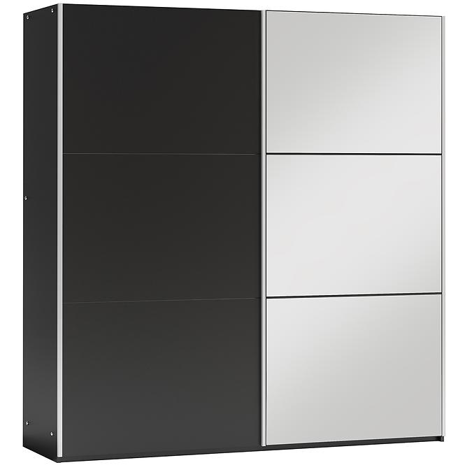 Schrank Vigo 120 schwarz/Spiegel