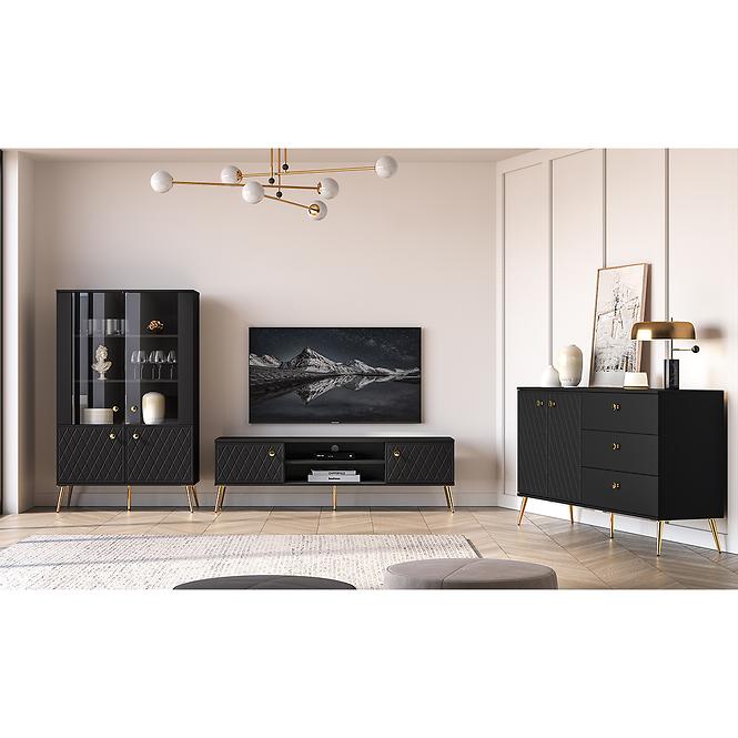 TV Tisch Eljot 07 Schwarz
