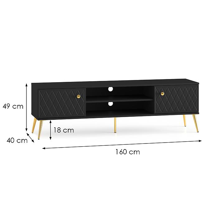 TV Tisch Eljot 07 Schwarz