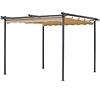 Gartenpavillon / pergola 2,6x2,6m beige
