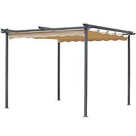 Gartenpavillon / pergola 2,6x2,6m beige