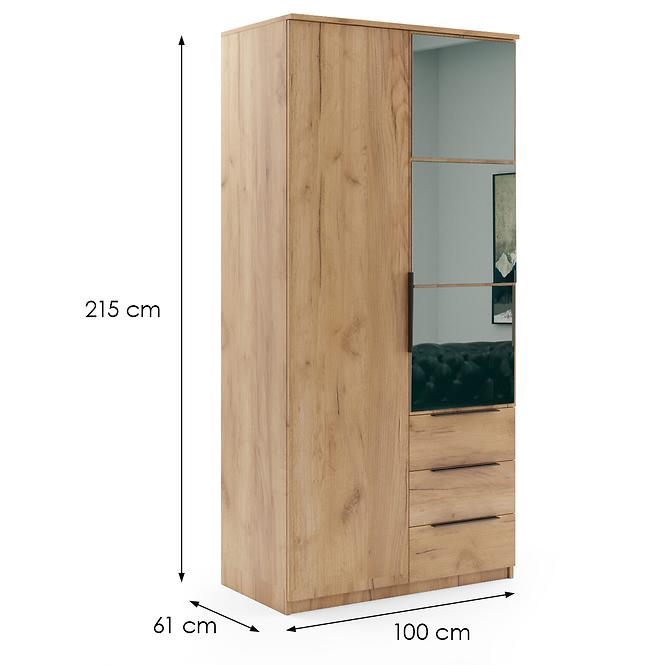 Schrank Florencja Craft Golden 100x215