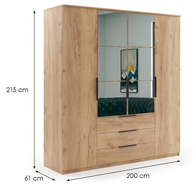 Schrank Florencja Craft Golden 200x215