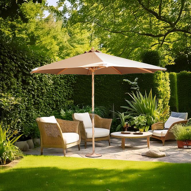 Garten-Sonnenschirm Fie 300 cm Beige