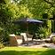 Garten-Sonnenschirm Fie 300 cm Grau,2