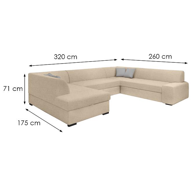 Ecksofa Minos U Cloud 03 rechts