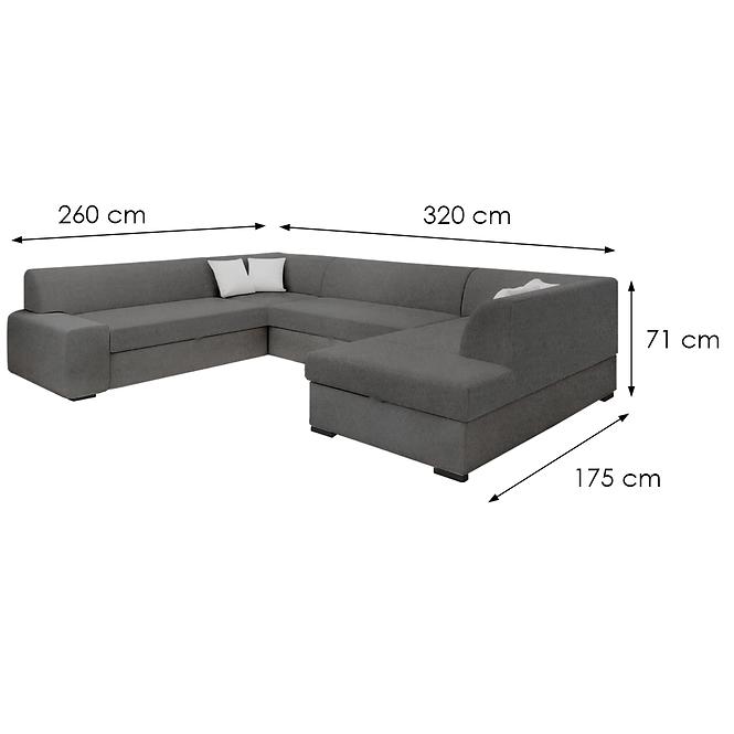 Ecksofa Minos U Cloud 91 links