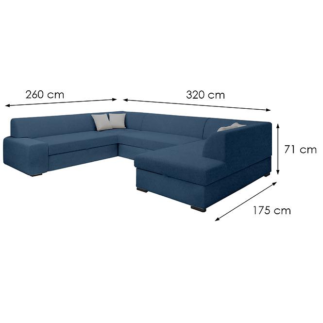 Ecksofa Minos U Cloud 74 links