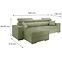 Ecksofa Focus S Doha 8 links,3