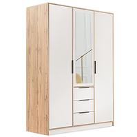Schrank Duarte D3 Kaschmir/Wotaneiche/Spiegel 