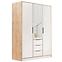 Schrank Duarte D3 Kaschmir/Wotaneiche/Spiegel 