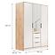 Schrank Duarte D3 Kaschmir/Wotaneiche/Spiegel ,2