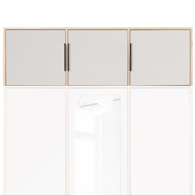 Schrank Duarte D4 Kaschmir/Wotaneiche/Spiegel 