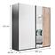 Schrank Evora 203 Kaschmir/Schwarz/Wotaneiche ,2