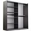 Schrank Evora 203 Kaschmir/Schwarz/Wotaneiche ,4