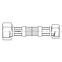Flexschlauch PWS87 L-100 cm 1/2 x 3/8 N-N,2