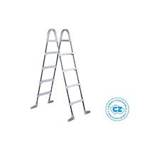 Pooltreppe Höhe 1,22 m grau