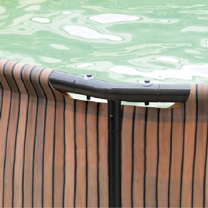 Marimex Florida Pool 3,05 x 0,91m mit eingebautem Skimmer TEAK-Motiv