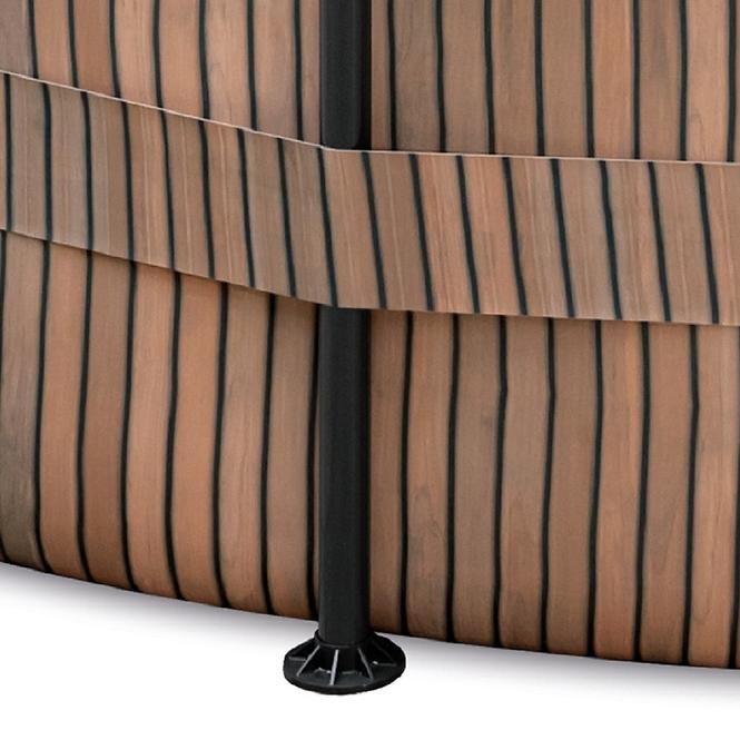 Marimex Florida Pool 3,05 x 0,91m mit eingebautem Skimmer TEAK-Motiv