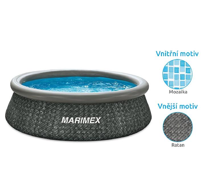 Marimex Tampa Schwimmbecken 3,05 x 0,76m RATAN Motiv