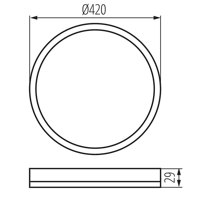 Lampe 66071 42 Cm 22w Pl1