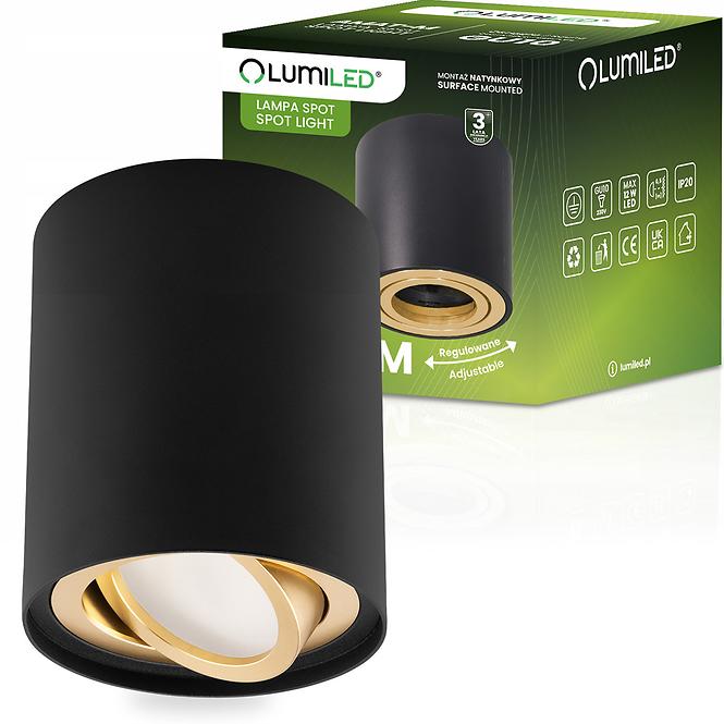 Lampe Amat 84mm Black/Gold O K1