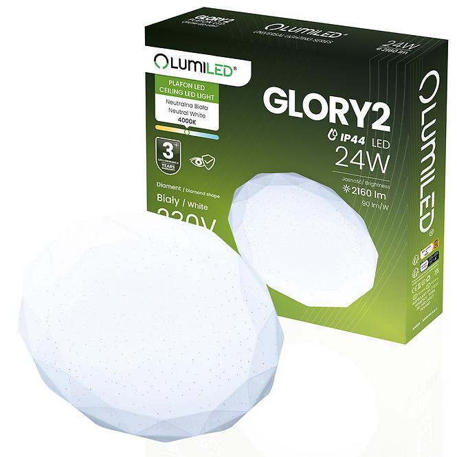 Lampe Glory 24w 4000k Diament Ip44 Pl1