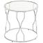 Beistelltisch GC7281 55x55x53 Chrom/Glas
