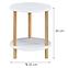 Beistelltisch GC7405 35x35x43 Weiß/Natural,2