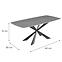 Tisch Camilius Cross 9954 Keramik/Schwarz,3