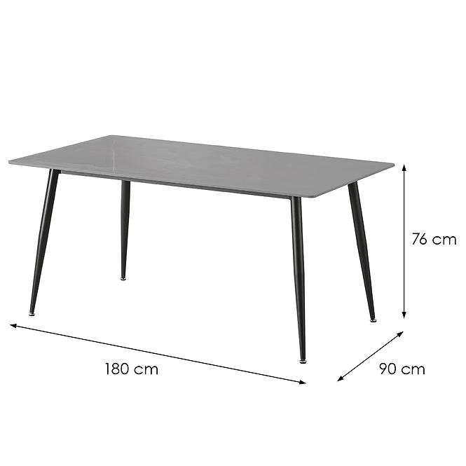 Tisch Camilius Cross 8356 Keramik/Schwarz