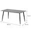 Tisch Camilius Cross 8356 Keramik/Schwarz,3