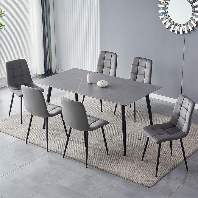 Tisch Camilius Cross 8356 Keramik/Schwarz