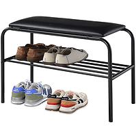 Schuhregal mit Sitzfläche GC7422-1 Schwarz