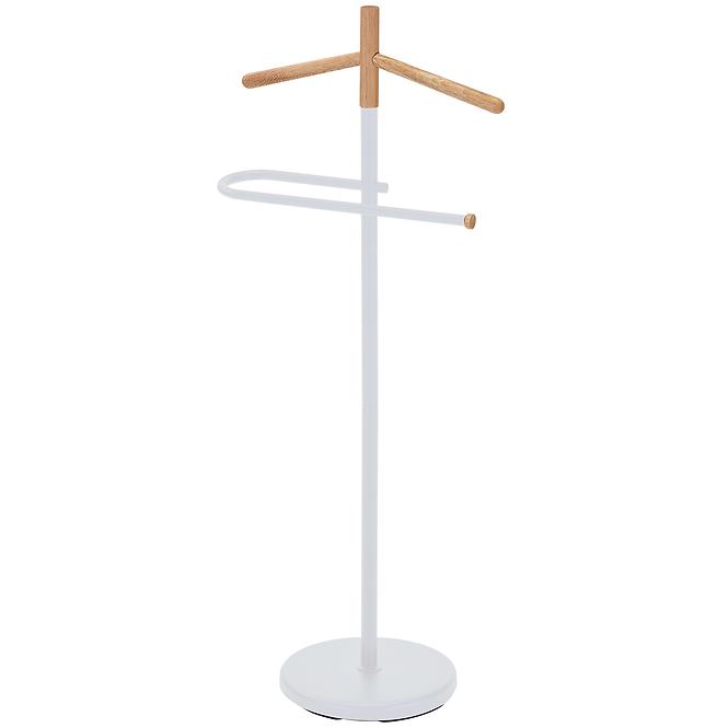 Kleiderständer/Herrendiener GC6679 Weiß/Natural