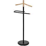 Kleiderständer/Herrendiener GC6679 Schwarz/Natural
