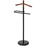 Kleiderständer/Herrendiener GC6679 Schwarz/Nuss