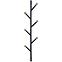 Wandgarderobe GC7139-1 Schwarz/Natural
