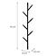 Wandgarderobe GC7139-1 Schwarz/Natural,2