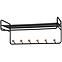 Wandgarderobe mit Ablage und Haken GC7230 Schwarz/Natural