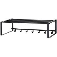 Wandgarderobe mit Ablage und Haken G6818-1 Schwarz