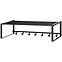 Wandgarderobe mit Ablage und Haken G6818-1 Schwarz