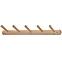 Wandgarderobe aus Holz mit Haken GC7316-5 Natural
