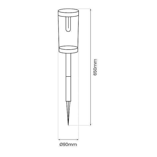 SOLÁRNÍ LAMPA EKO1454 PATH 3000K 2SKS