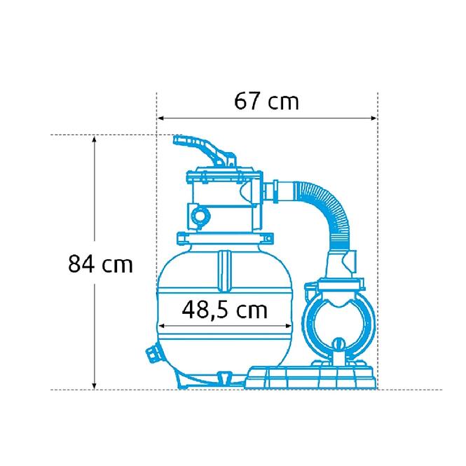 Sandfilteranlage Prostar Profi 8 m3/h,2